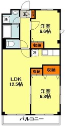 メゾンボナールの物件間取画像